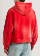 Nahmias Sunfade Hooded Cotton Sweatshirt Red