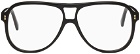 Gucci Black Rectangular Glasses