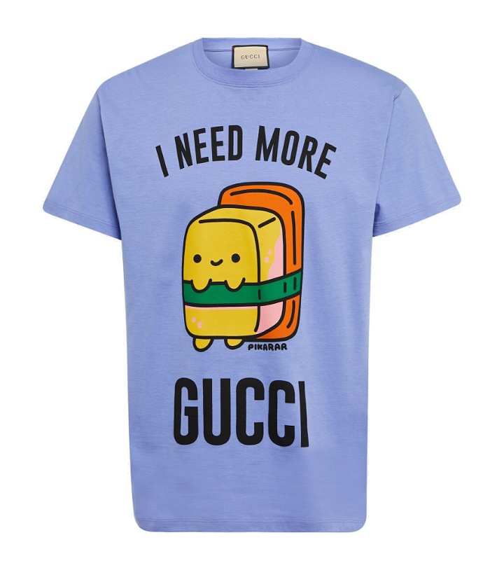 Photo: Gucci - Gucci Kawaii printed cotton T-shirt