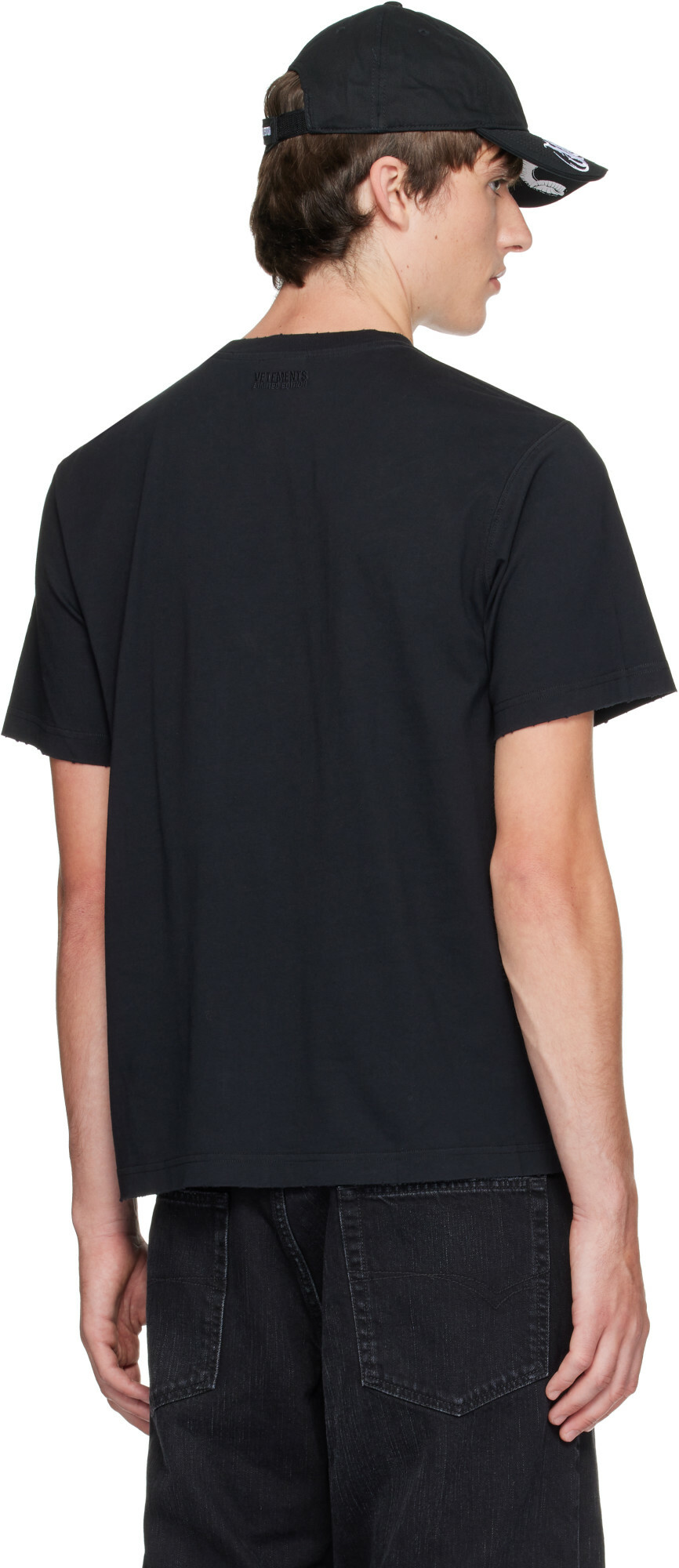 VETEMENTS Black 'Contre' T-shirt