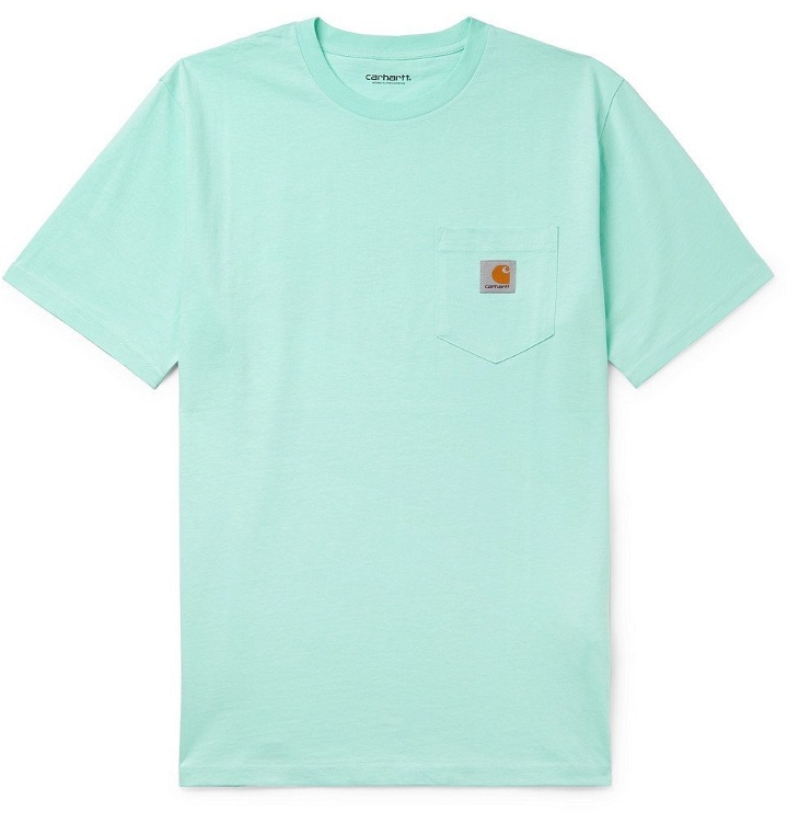 Photo: Carhartt WIP - Logo-Appliquéd Cotton-Jersey T-Shirt - Mint