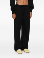 Marine Serre Logo Embroidery Straight-Cut Trousers