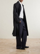 Oliver Spencer - Orsman Wide-Leg Pinstriped Wool Pants - Blue