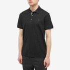 Burberry Men's Eddie TB Circle Logo Polo Shirt in Black