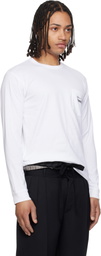 Comme des Garçons Homme White Pocket LS T-shirt