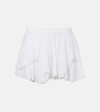 Marant Etoile Layale ruffled cotton shorts