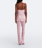 Posse Esme satin straight pants