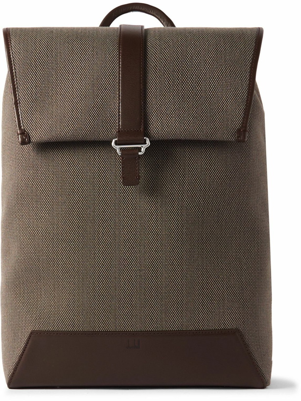 Photo: Dunhill - 1893 Leather-Trimmed Canvas Backpack