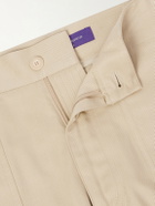 Ralph Lauren Purple label - Straight-Leg Silk-Twill Shorts - Neutrals