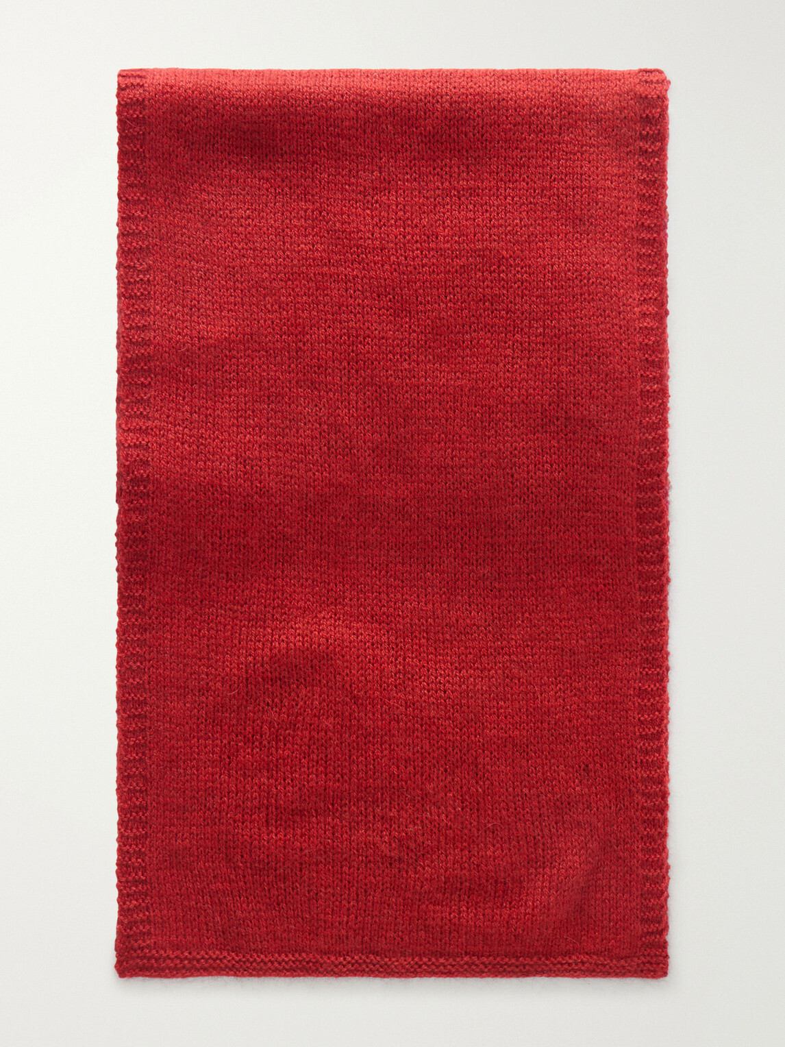 Anderson & Sheppard - Muskox, Wool and Silk-Blend Scarf - Red