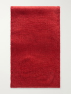 Anderson & Sheppard - Muskox, Wool and Silk-Blend Scarf - Red