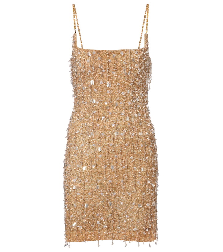 Photo: Là Fuori Drops of Champagne embellished minidress