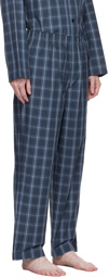 BOSS Blue Checked Pyjama Set