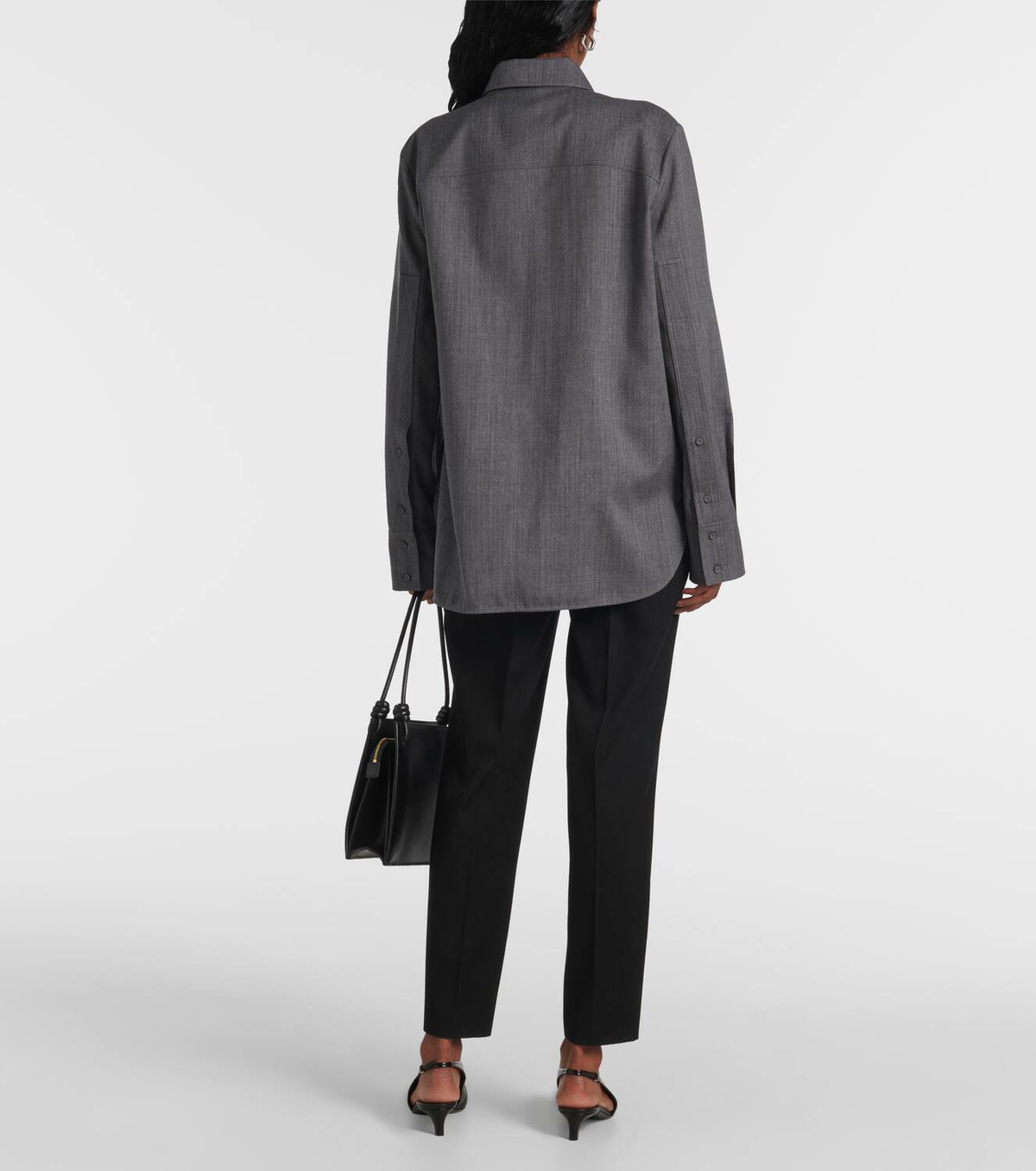 Jil Sander Belted wool shirt