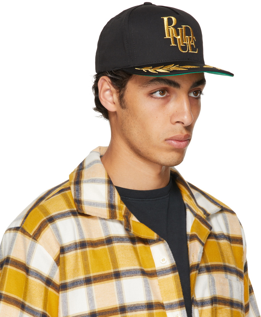 Rhude Black Podium Cap