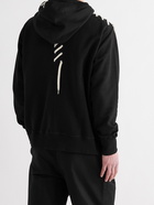 CRAIG GREEN - Lace-Detailed Loopback Cotton-Jersey Hoodie - Black