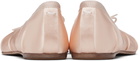 Maison Margiela Pink Tabi Satin Ballerina Flats