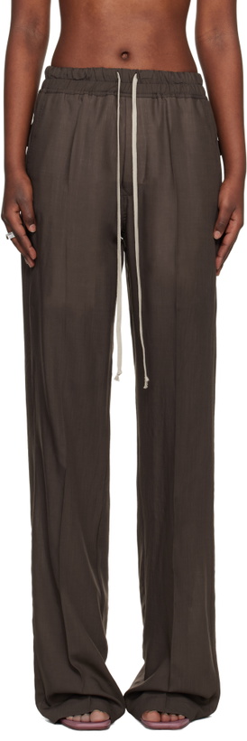 Photo: Rick Owens Brown Temple Dietrich Drawstring Lounge Pants