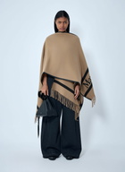 Max Mara Logo Motif Poncho