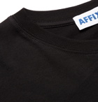 AFFIX - Logo-Print Cotton-Jersey T-Shirt - Black