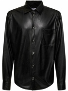 4SDESIGNS Faux Leather Shirt