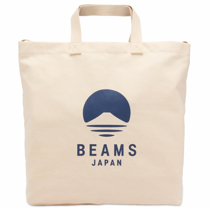Photo: BEAMS JAPAN 2 Way Canvas Tote Bag in Indigo 