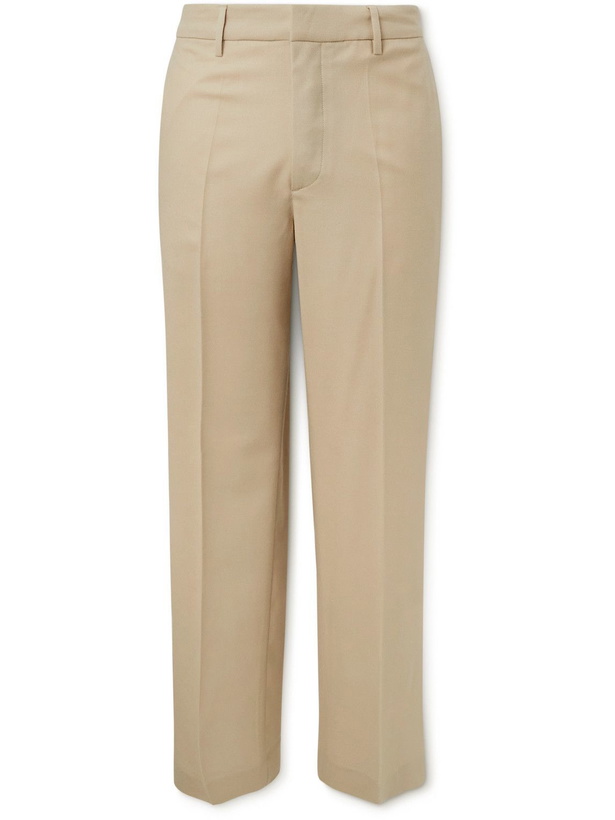 Photo: Barena - Delfo Straight-Leg Wool-Blend Flannel Trousers - Neutrals