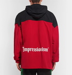 Off-White - Oversized Printed Two-Tone Shell Hooded Jacket - Men - Red