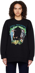 Stella McCartney Black 'The Bird Crest' Sweatshirt