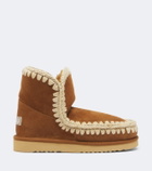 Mou 18 shearling-lined suede ankle boots