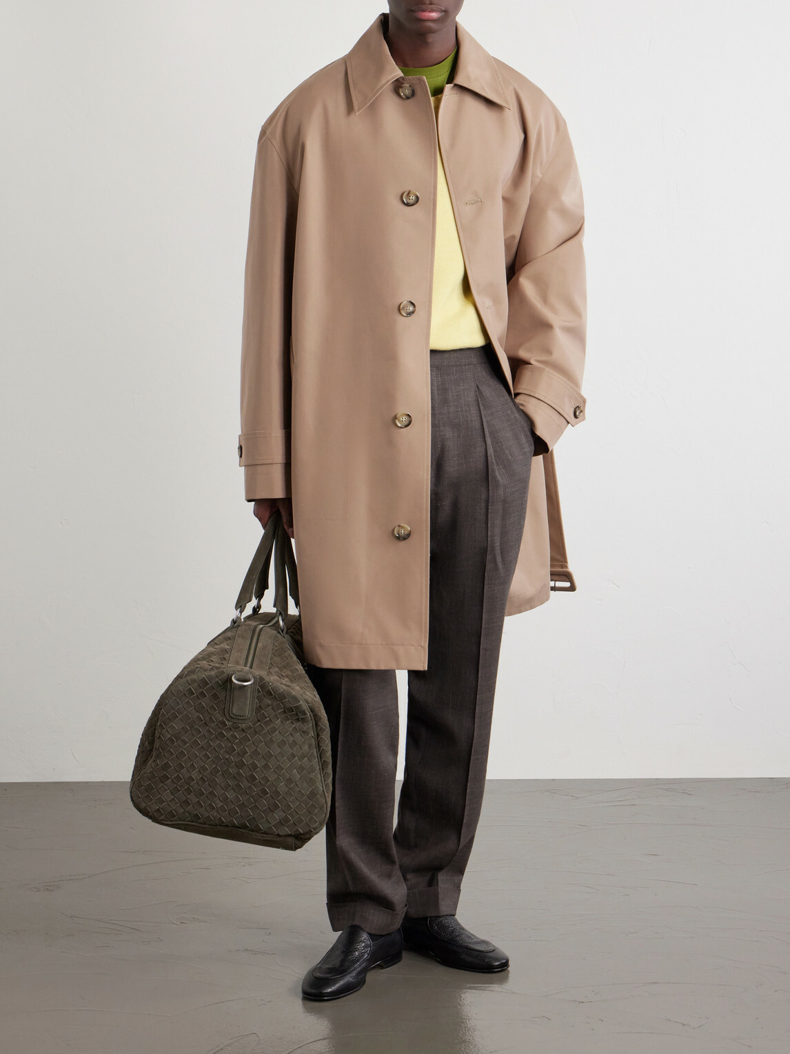 Officine Creative - Armor 01 Woven Suede Weekend Bag