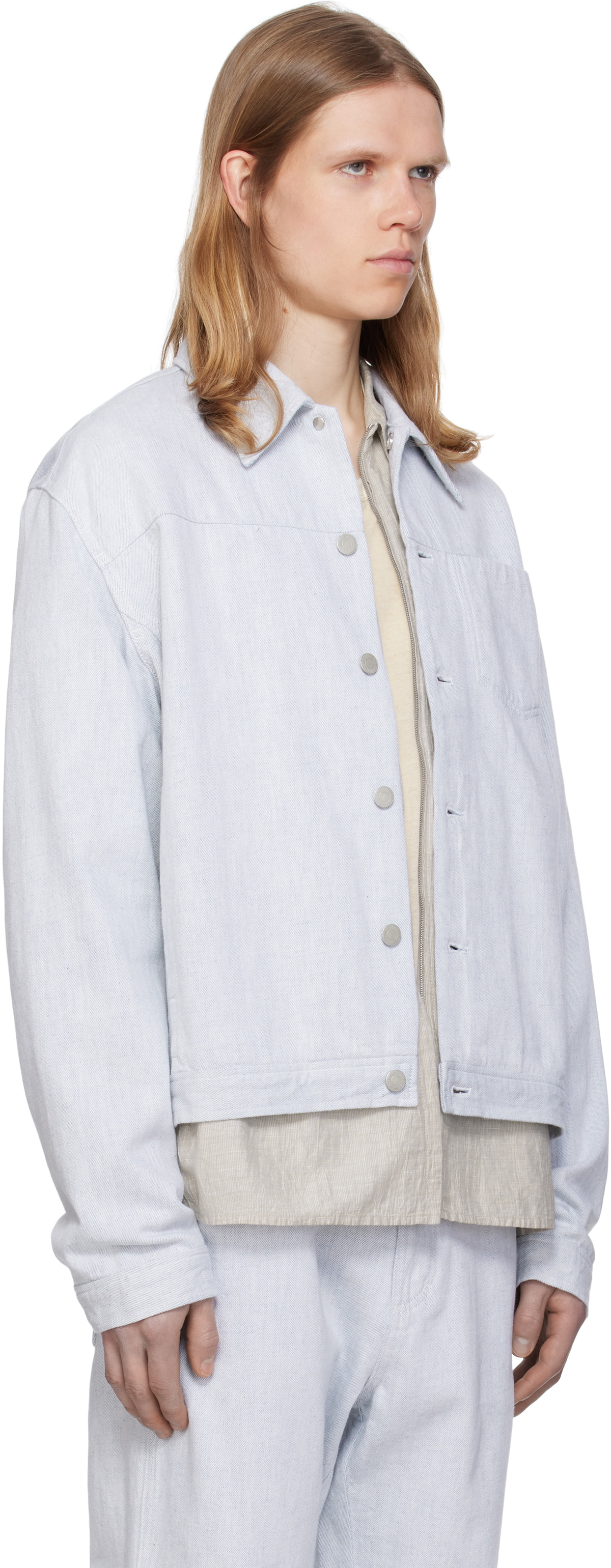POST ARCHIVE FACTION (PAF) Blue 8.0 Right Denim Jacket Post