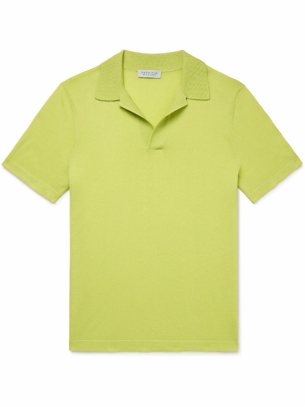 Photo: Gabriela Hearst - Stendhal Cashmere Polo Shirt - Green