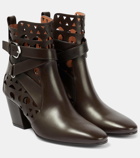 Alaïa Ziggy Vienne leather ankle boots
