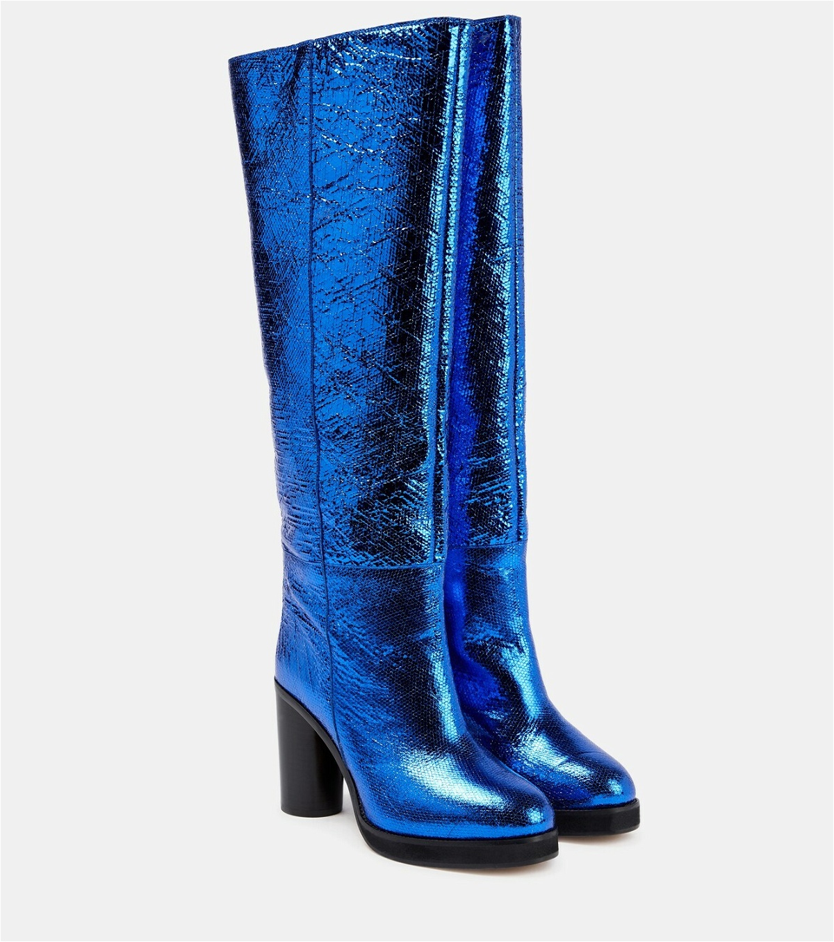Isabel Marant - Lylene metallic leather knee-high boots Isabel Marant
