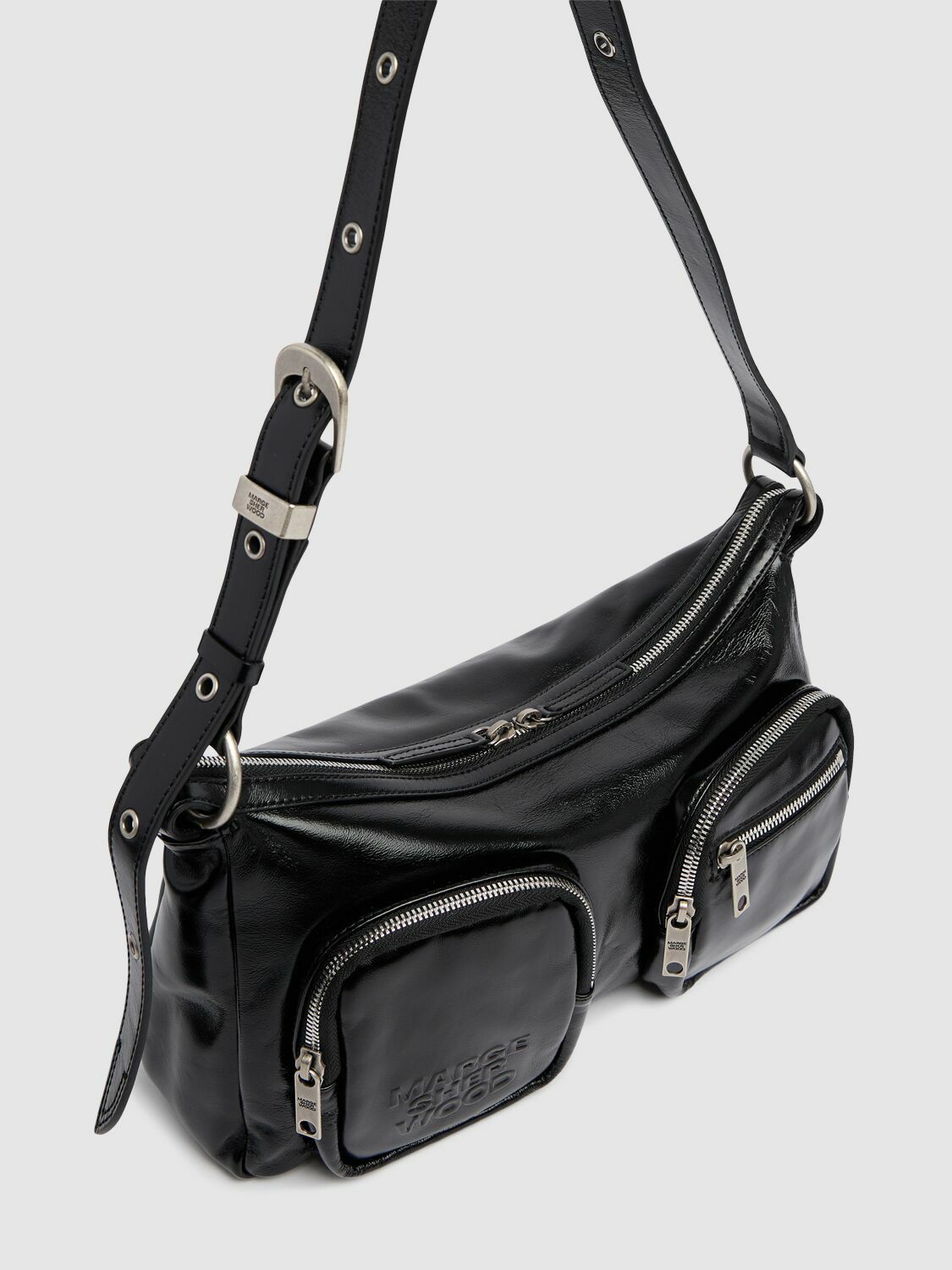 MARGE SHERWOOD Outpocket Hobo Leather Shoulder Bag