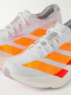 ADIDAS RUNNING - Adizero Adios Pro 4 Rubber-Trimmed Ripstop Running Sneakers - White