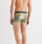 TOM FORD - Camouflage-Print Stretch-Cotton Jersey Boxer Briefs - Green