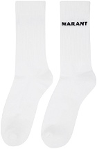 Isabel Marant White Dawi Socks