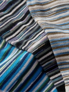 Missoni - Three-Pack Space-Dyed Crochet-Knit Cotton-Blend Socks - Blue