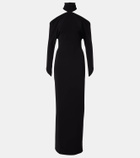 Courrèges Circle open-back high-neck gown