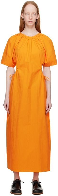 Photo: Missing You Already Orange Side Ring Midi Dress