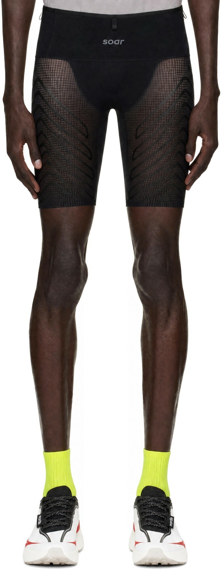 Soar Running Black Trail Race Shorts