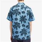 Paul Smith Men's Seersucker Printed Vacation Shirt in Blue
