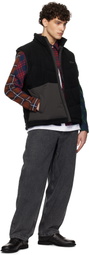 Dime Black Sleeveless Puffer Vest