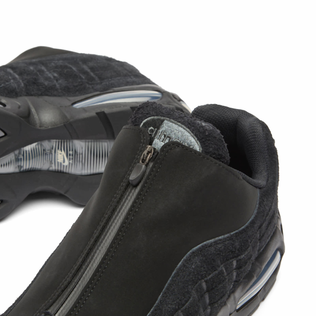 Nike Air Max 95 Big Bubble Zip Sneaker in Black/Anthracite Metalic Cool Grey/White
