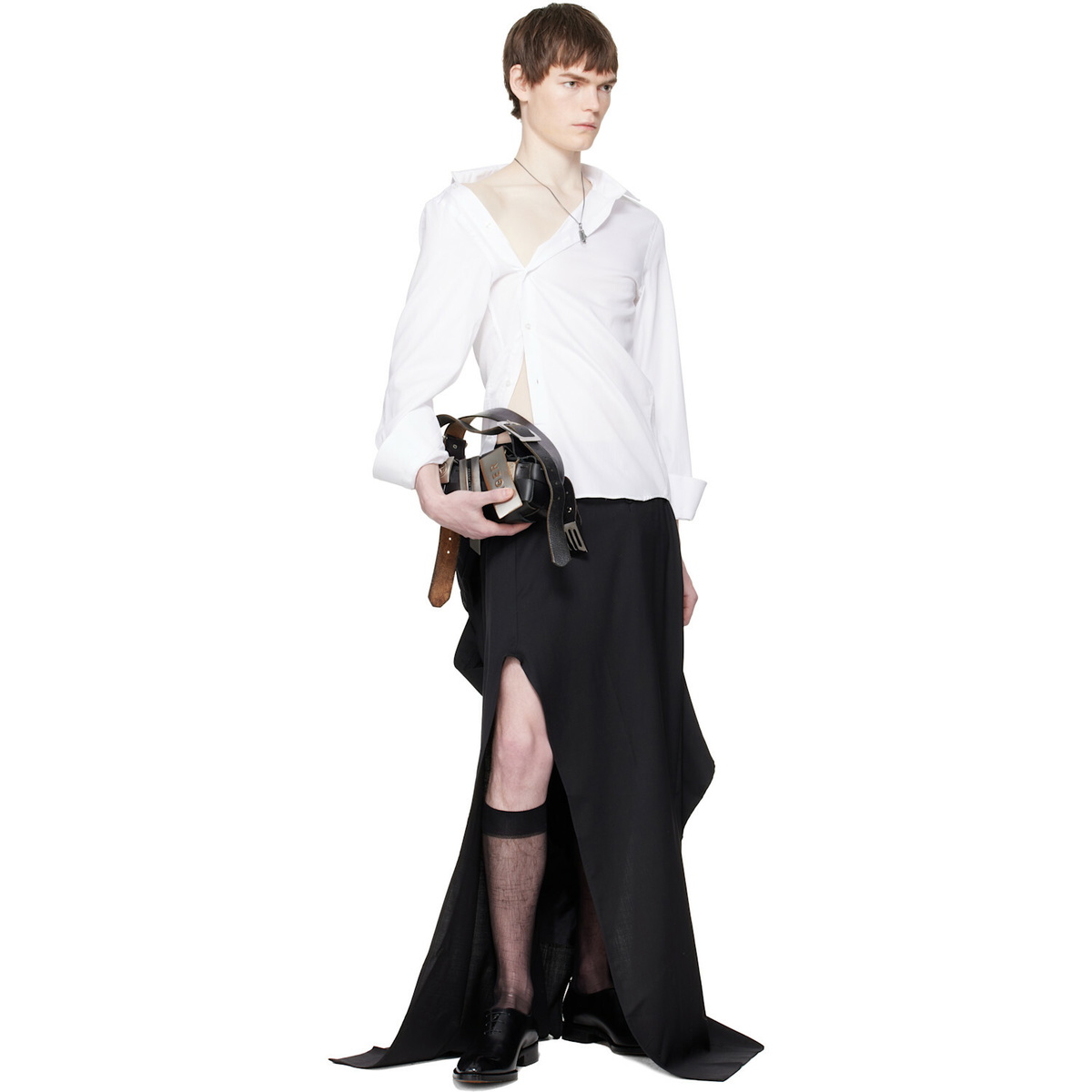 HODAKOVA White Asymmetric Shirt