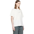 MM6 Maison Margiela Off-White Label Cotton Jersey T-shirt