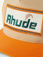 Rhude - Logo-Appliquéd Shell Trucker Cap