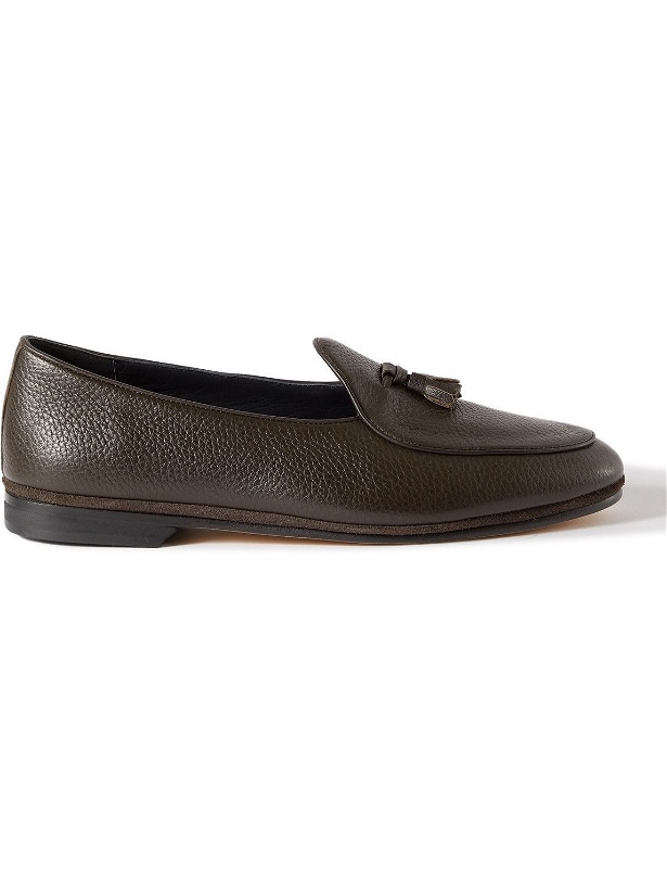 Photo: Rubinacci - Marphy Full-Grain Leather Tasselled Loafers - Brown